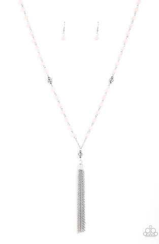 Tassel Takeover- Pink Necklace