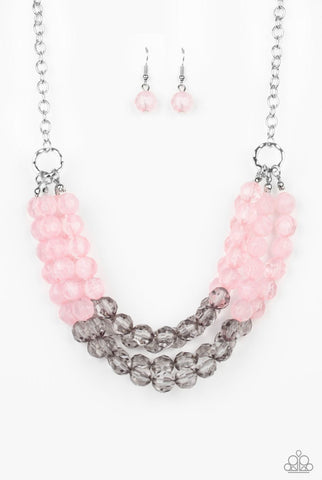 Summer Ice- Pink Necklace