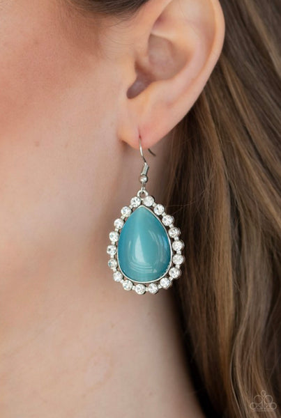 Teardrop Trendsetter- Blue Earrings