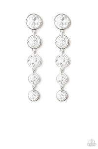 Dripping’ in Starlight- White Post Earrings
