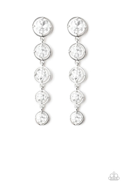 Dripping’ in Starlight- White Post Earrings