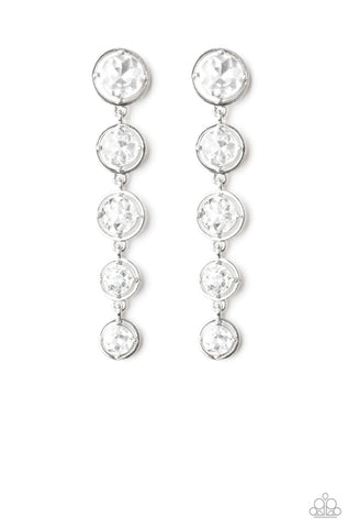 Dripping’ in Starlight- White Post Earrings