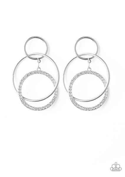 Metro Bliss- White Post Earrings