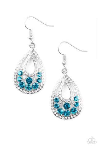 Sparkling Stardom- Blue Earrings
