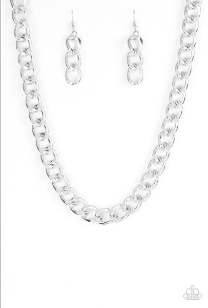 Heavyweight Champion- Silver Necklace
