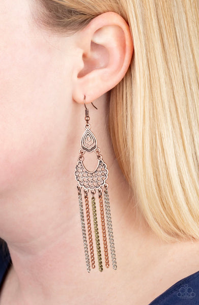 Insane Chain- Multi Earrings