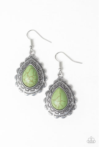 Mesa Mustang- Green Earrings