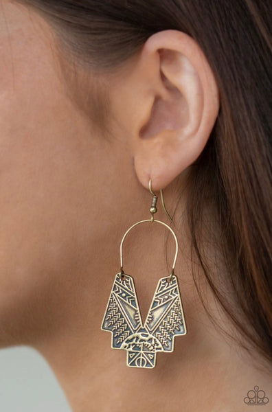 Alternative Artifacts- Brass Earrings