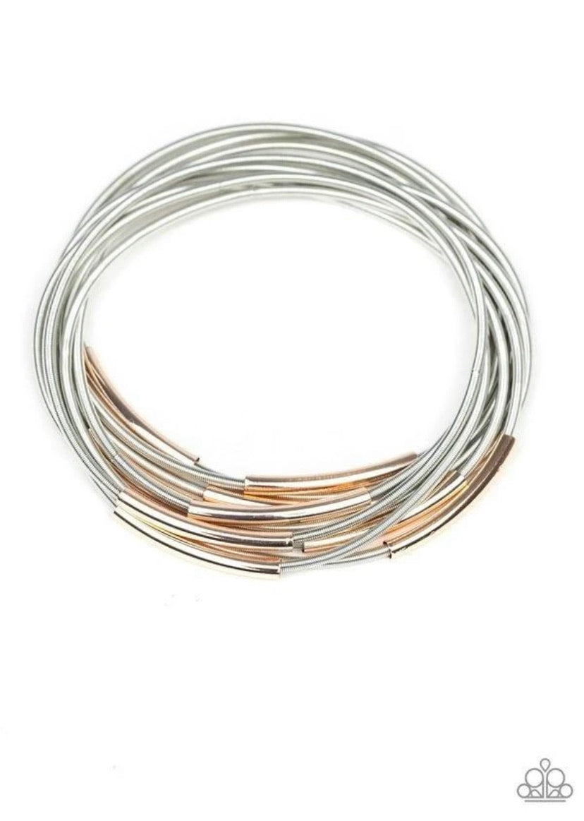 Stretch Your Boundaries- Silver Bracelet