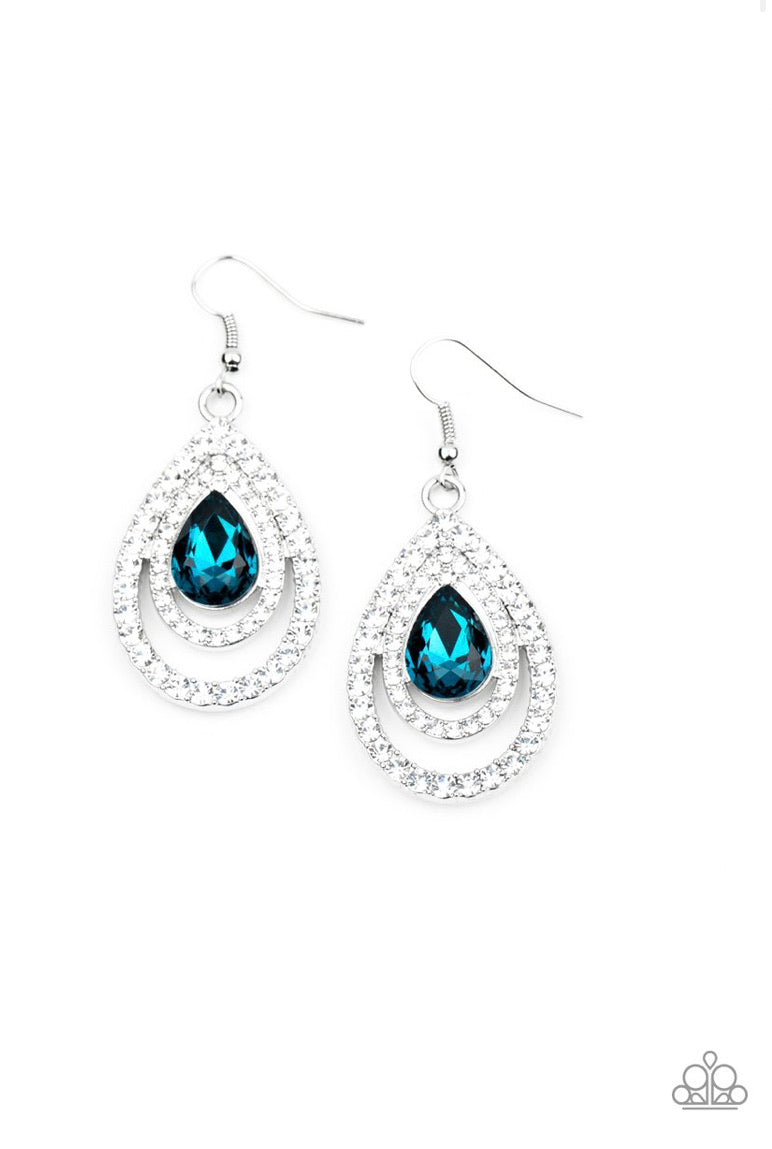 So The Story Glows- Blue Earrings