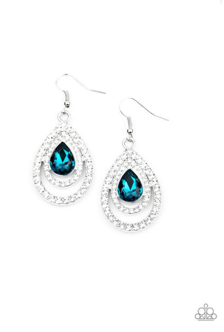 So The Story Glows- Blue Earrings