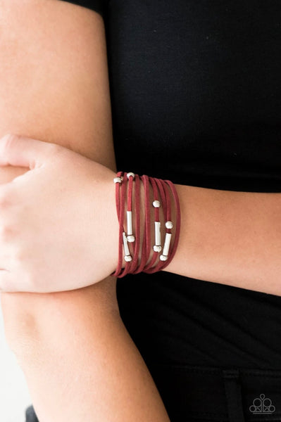 Back to Backpacker- Red Urban Bracelet