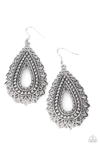 Texture Garden- Silver Earrings