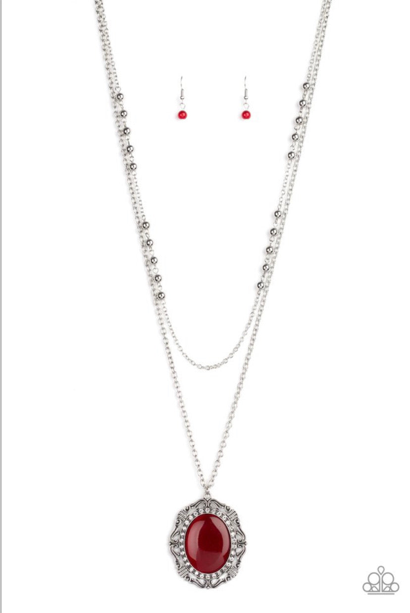 Endlessly Enchanted- Red Necklace