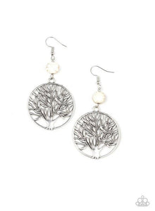 Bountiful Branches- White Earrings