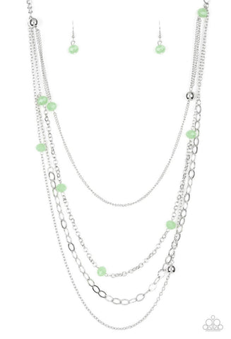 Glamour Grotto- Green Necklace