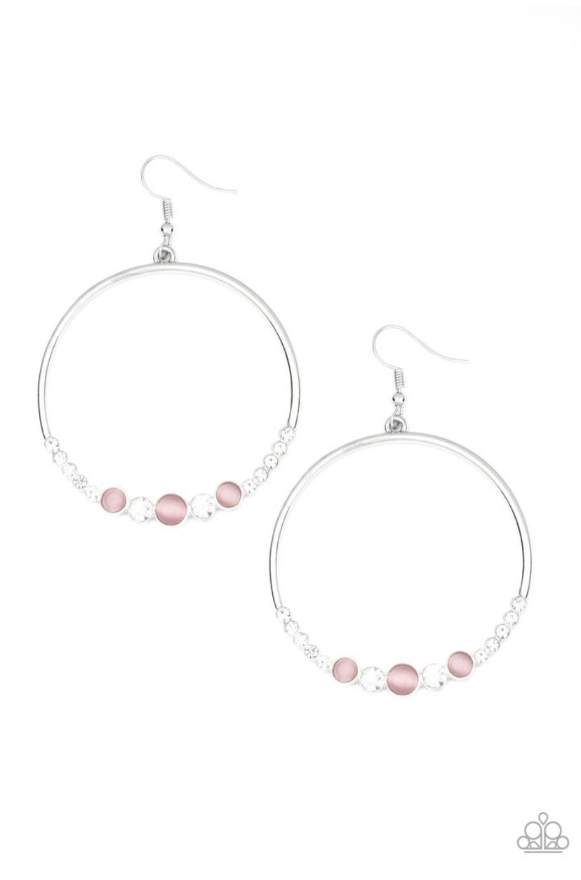 Dancing Radiance- Pink Earrings