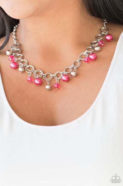 Fiercely Fancy- Pink Necklace