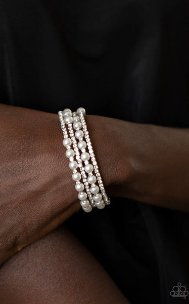 Starry Strut- White Bracelet