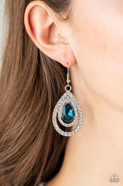 So The Story Glows- Blue Earrings