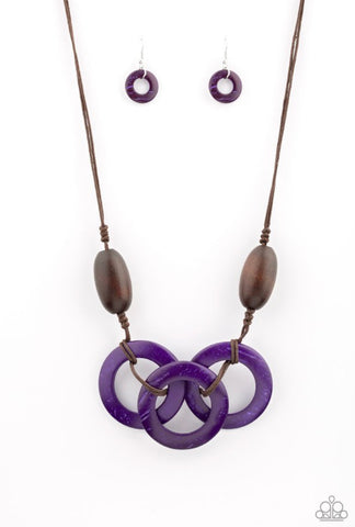 Bahama Drama- Purple Necklace