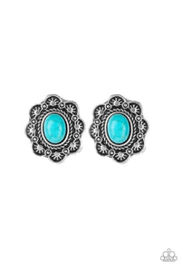 Springtime Deserts- Blue Post Earrings