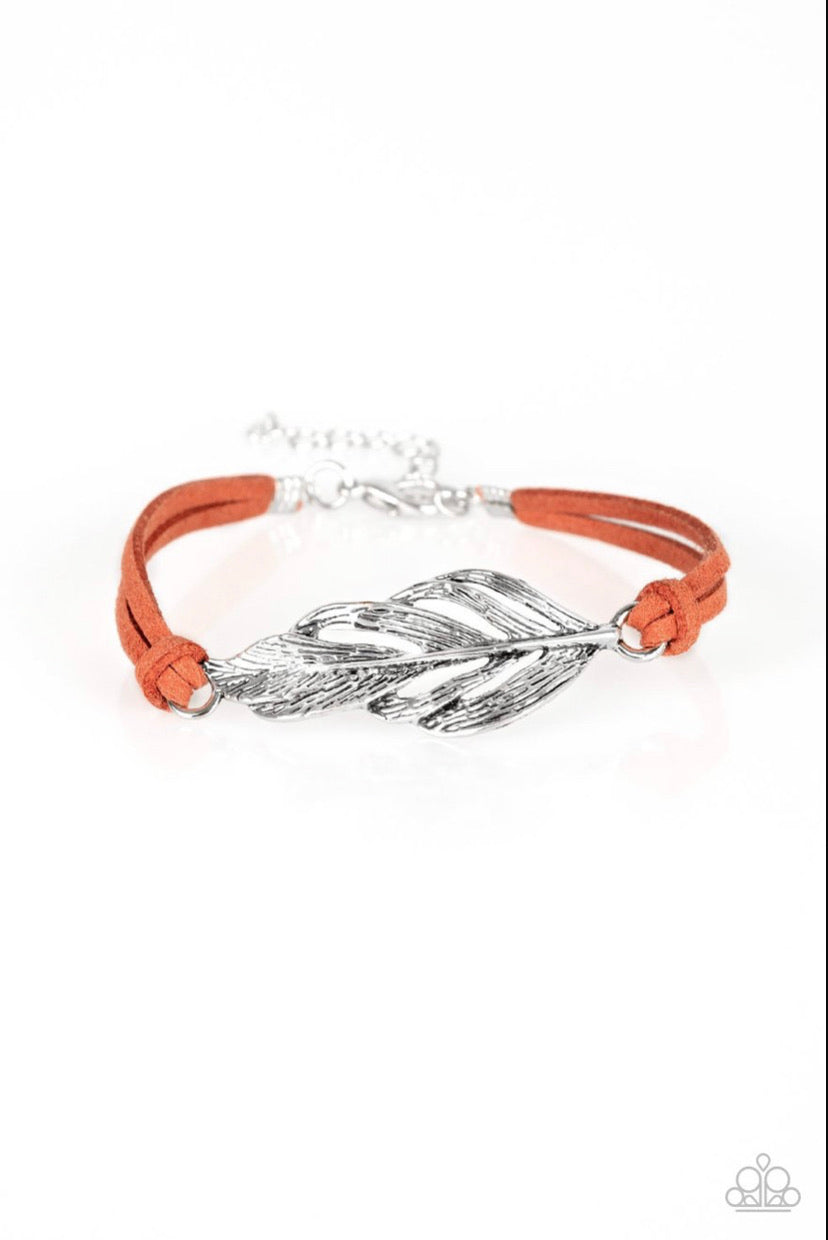 Faster Than Flight- Orange Bracelet