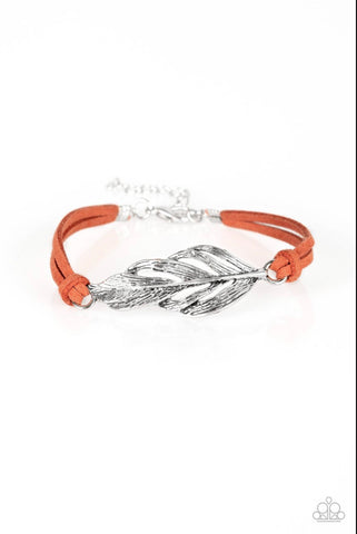 Faster Than Flight- Orange Bracelet