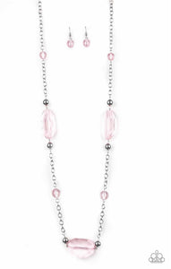 Crystal Charm- Pink Necklace