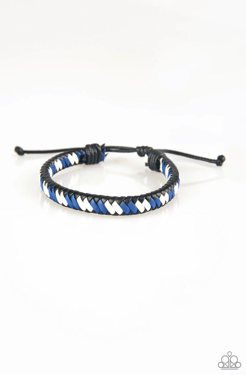 Adventure Attitude- Blue Bracelet