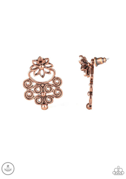 Garden Spindrift- Copper Post Earrings