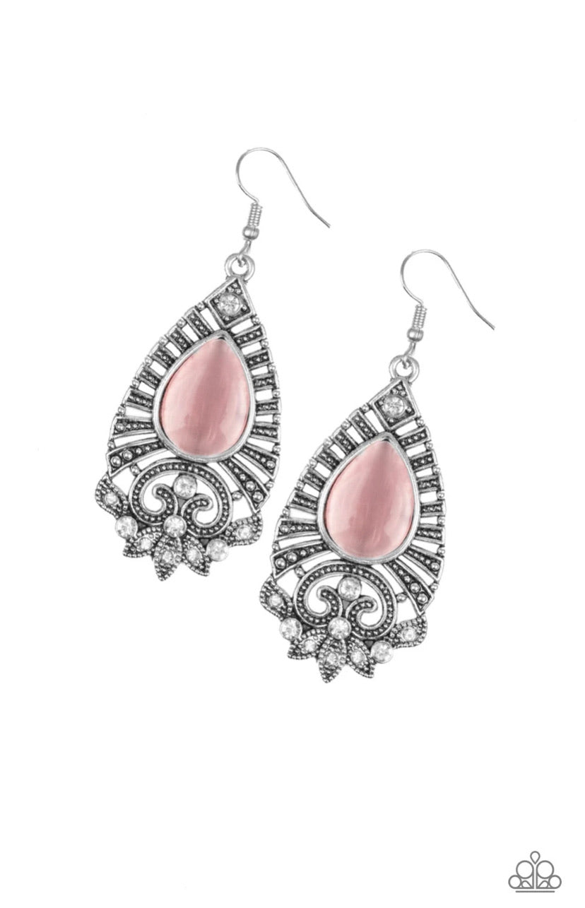 Majestically Malibu- Pink Earrings