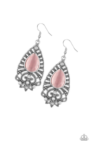 Majestically Malibu- Pink Earrings