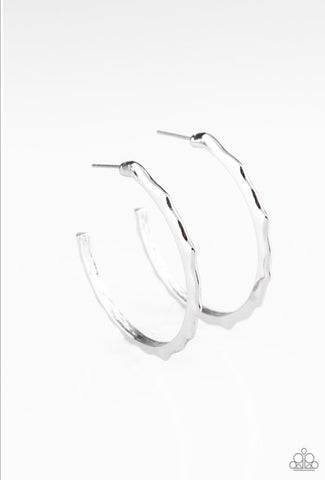 Danger Zone- Silver Earrings