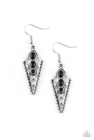 Terra Territory- Black Earrings