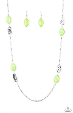 Beachfront Beauty- Green Necklace