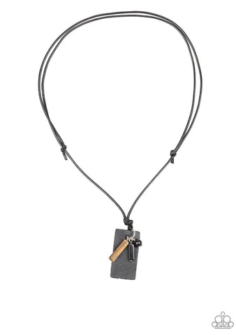 Explorer Edge- Black Urban Necklace