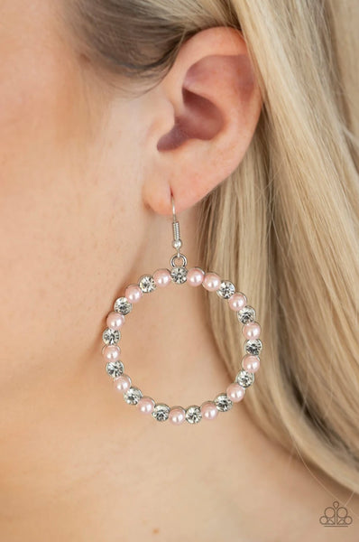 Pearl Palace- Pink Earrings