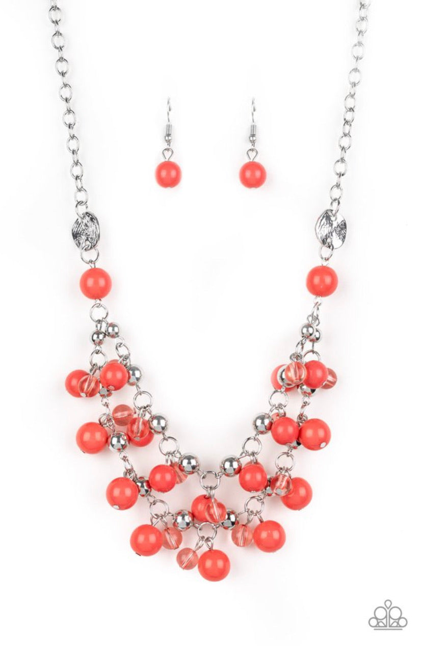 Seaside Soirée- Orange Necklace