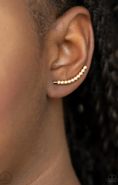 Climb On- Gold Post Earrings