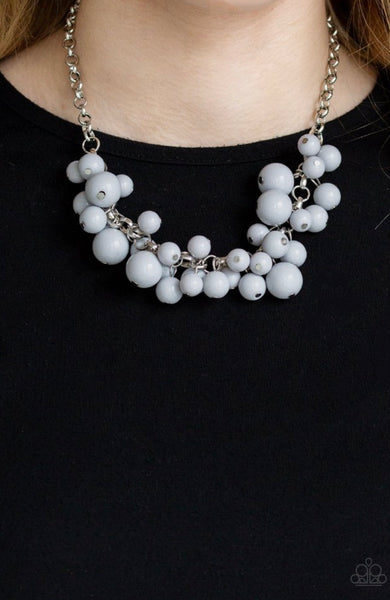 Walk This Broadway- Grey Necklace