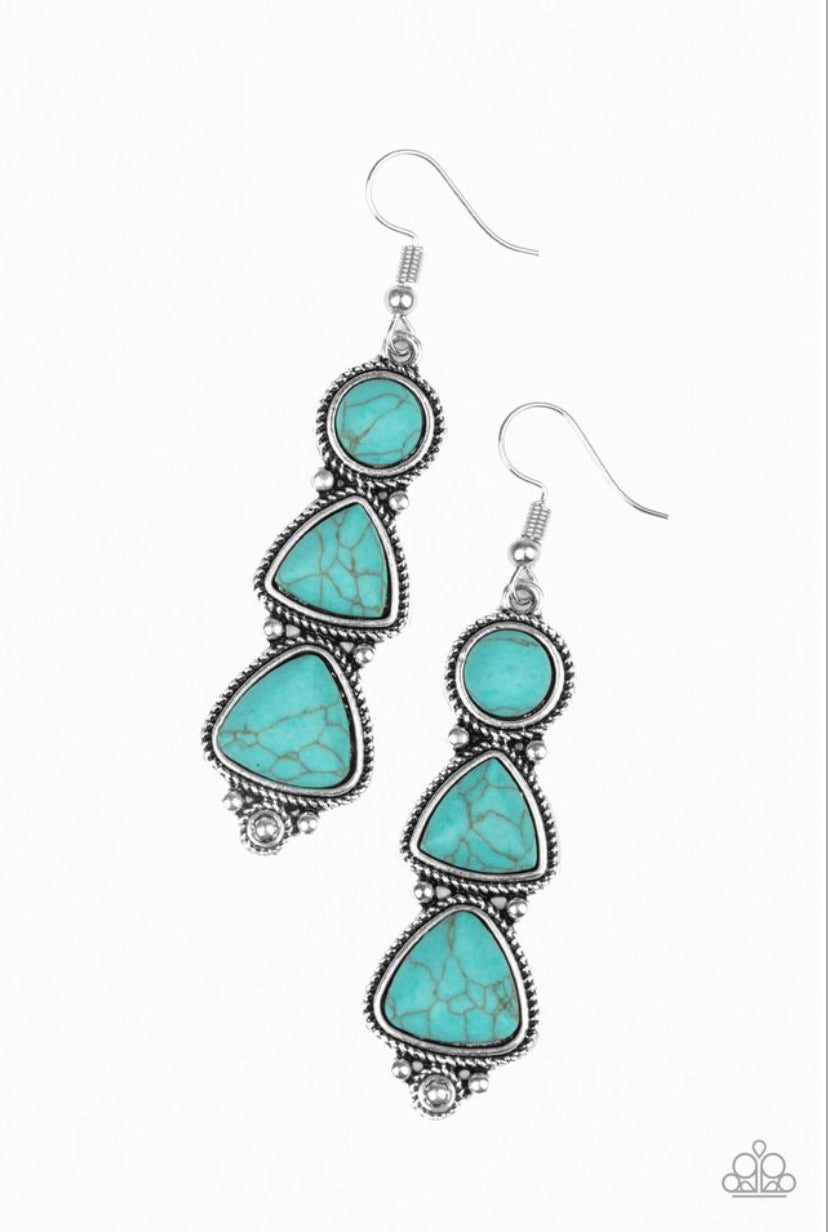 New Frontier- Blue Earrings