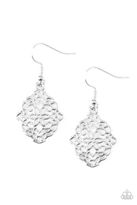 Flirty Florals- Silver Earrings