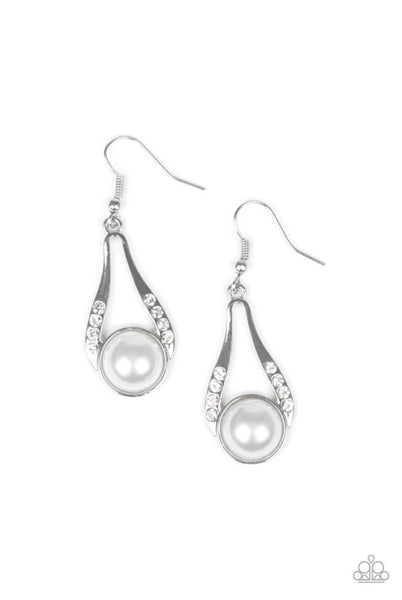 Headliner Over Heels- White Earrings