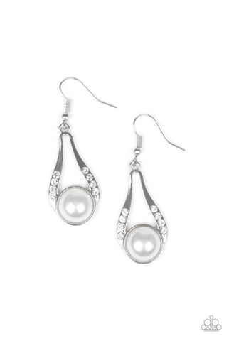 Headliner Over Heels- White Earrings