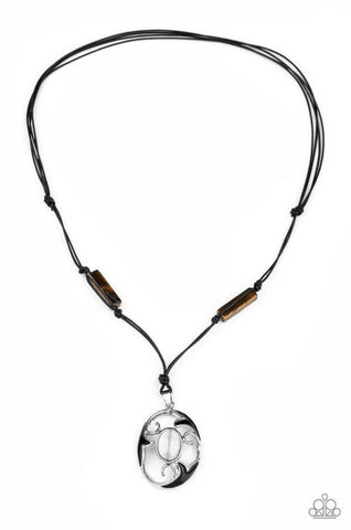 Tidal Talisman- Brown Urban Necklace