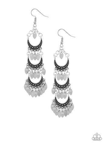 Take Your Chime- Silver Earrings