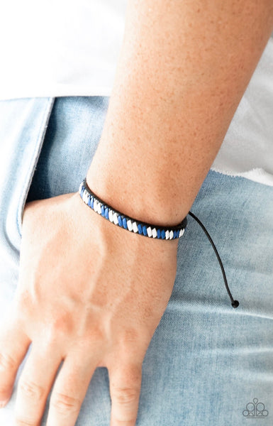 Adventure Attitude- Blue Bracelet