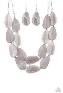 Colorfully Calming- Silver Necklace