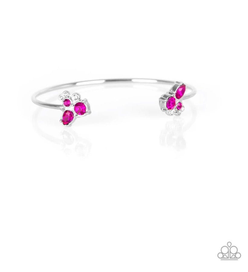 Going For Glitter- Pink Bracelet